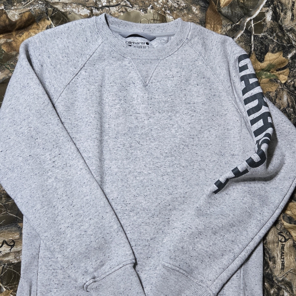 Carhartt Women's Heather Gray Crewneck Sweater